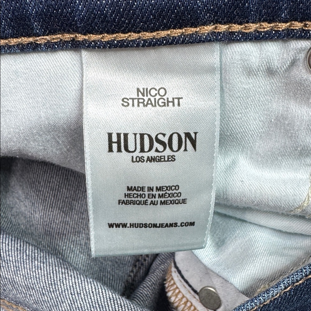 Hudson Nico Straight Denim Jeans Size 30 - Picture 10 of 11